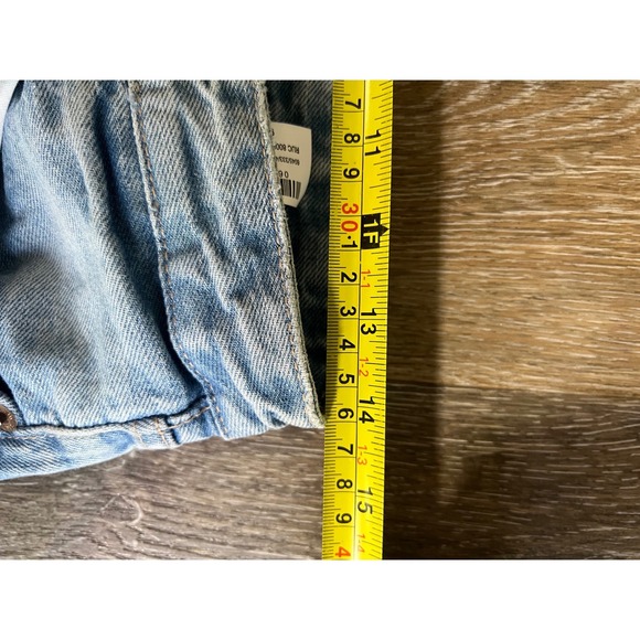 ZARA High Rise Wide Leg Distressed Light Wash Denim Jeans Women Size 4 - Picture 3 of 7